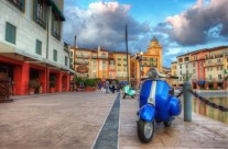 Blue Scooter